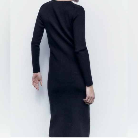 ZARA RIBBED DRESS - Picture 2 of 10